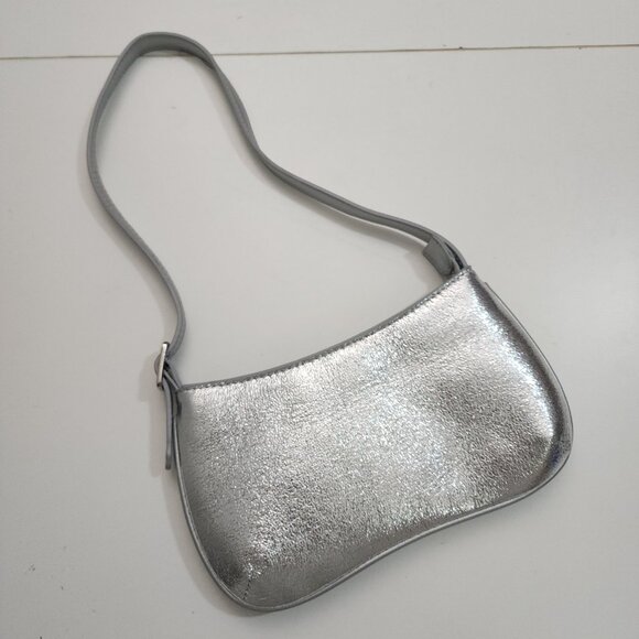 Anthropologie Mali + Lili Imani Metallic Shoulder Bag Purse - Picture 8 of 14